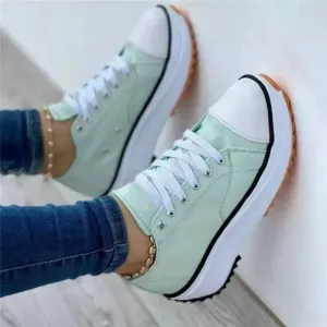 Orthopedic Lace up Canva Sneaker Shoes