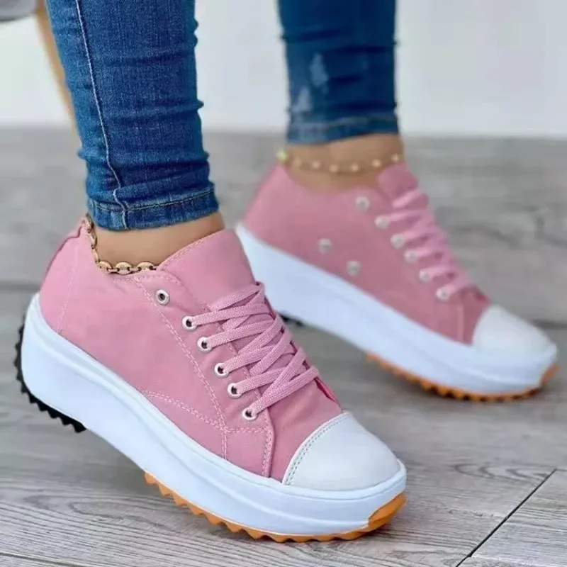 Orthopedic Lace up Canva Sneaker Shoes