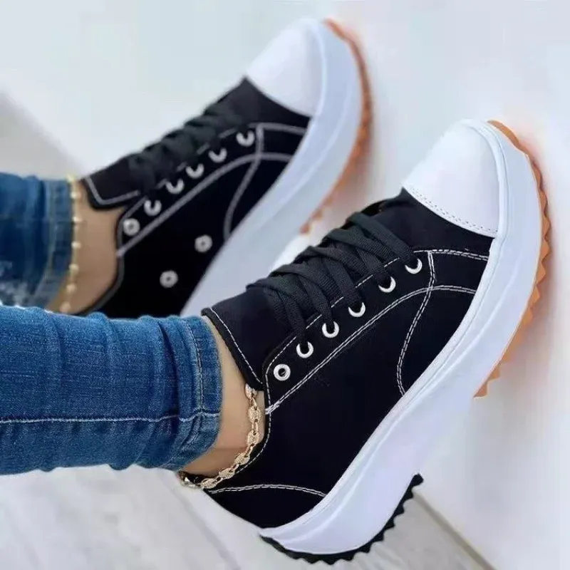 Orthopedic Lace up Canva Sneaker Shoes