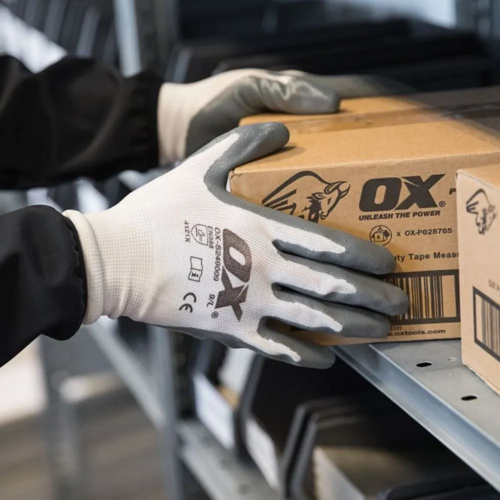 Ox Tools Nitrile Flex Safety Gloves - 12 Pack