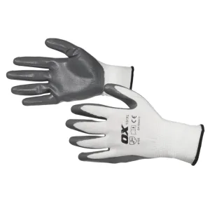 Ox Tools Nitrile Flex Safety Gloves - 12 Pack