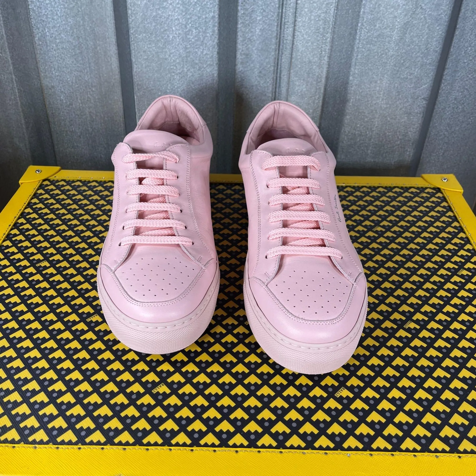 Paul Smith PRI10 Primo Powder Pink Leather Low Top Sneakers