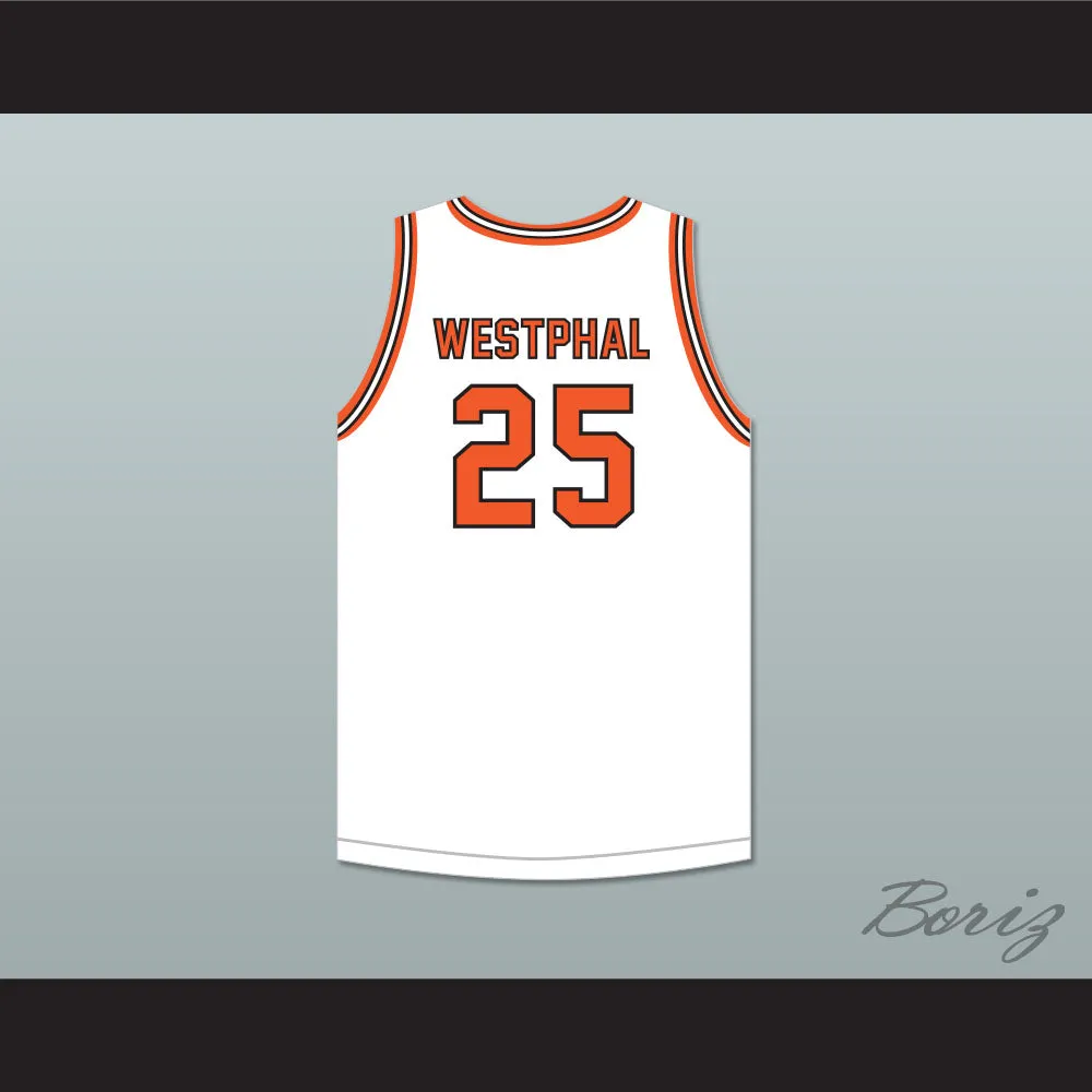 Paul Westphal 25 Aviation High School Falcons White Basketball Jersey