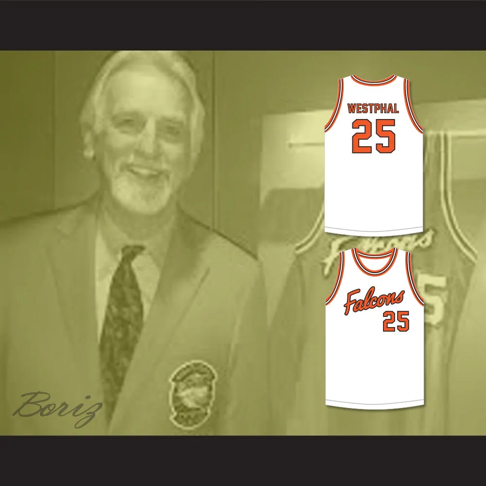 Paul Westphal 25 Aviation High School Falcons White Basketball Jersey