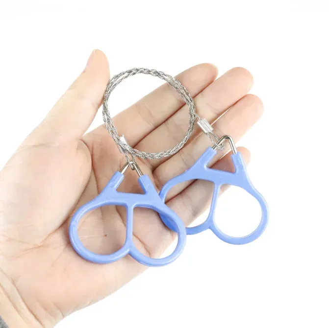 Portable Hand Chain Saw - Steel Wire Rope Emergency Tool for Hiking and Camping