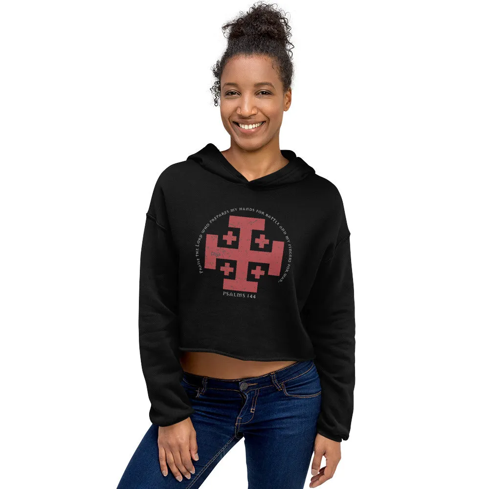 Prepare for Battle - Black Crop Top