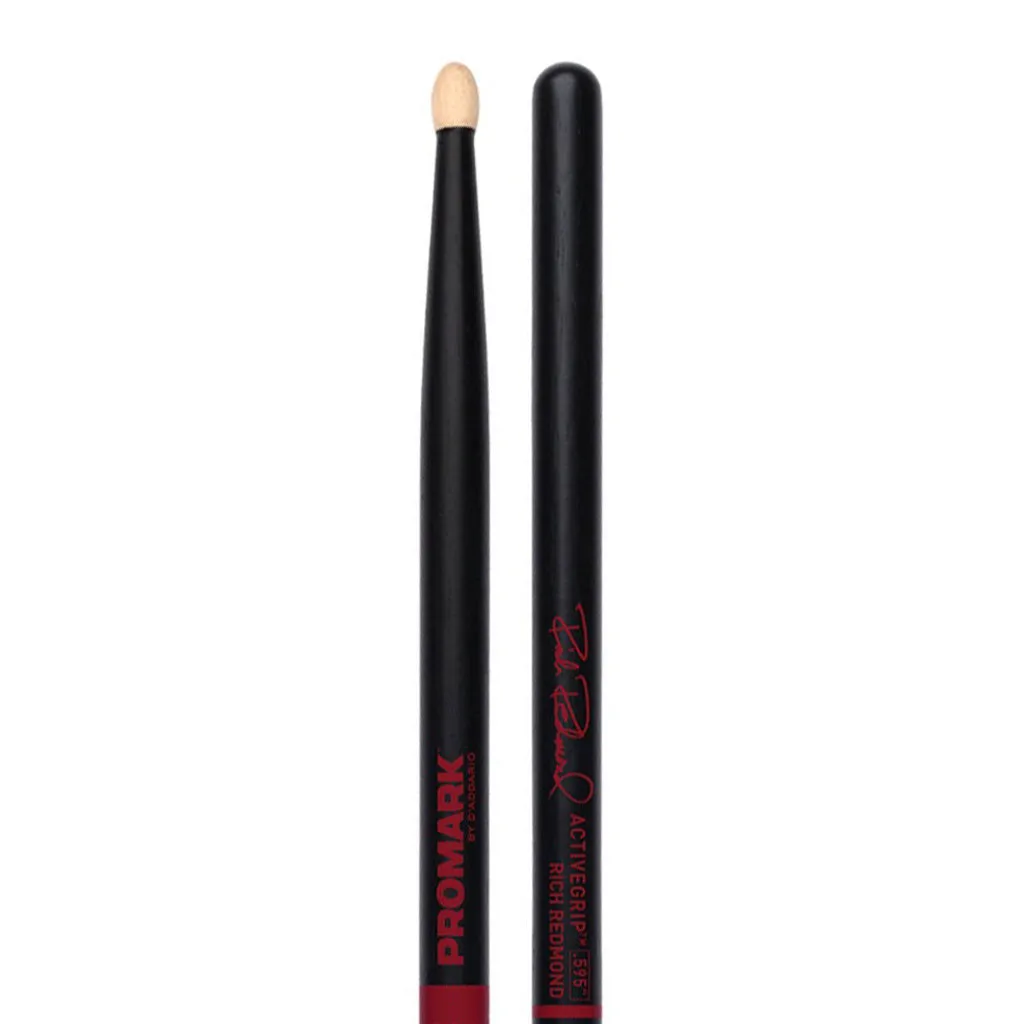 ProMark Rich Redmond ActiveGrip 595 Hickory Oval Wood Tip
