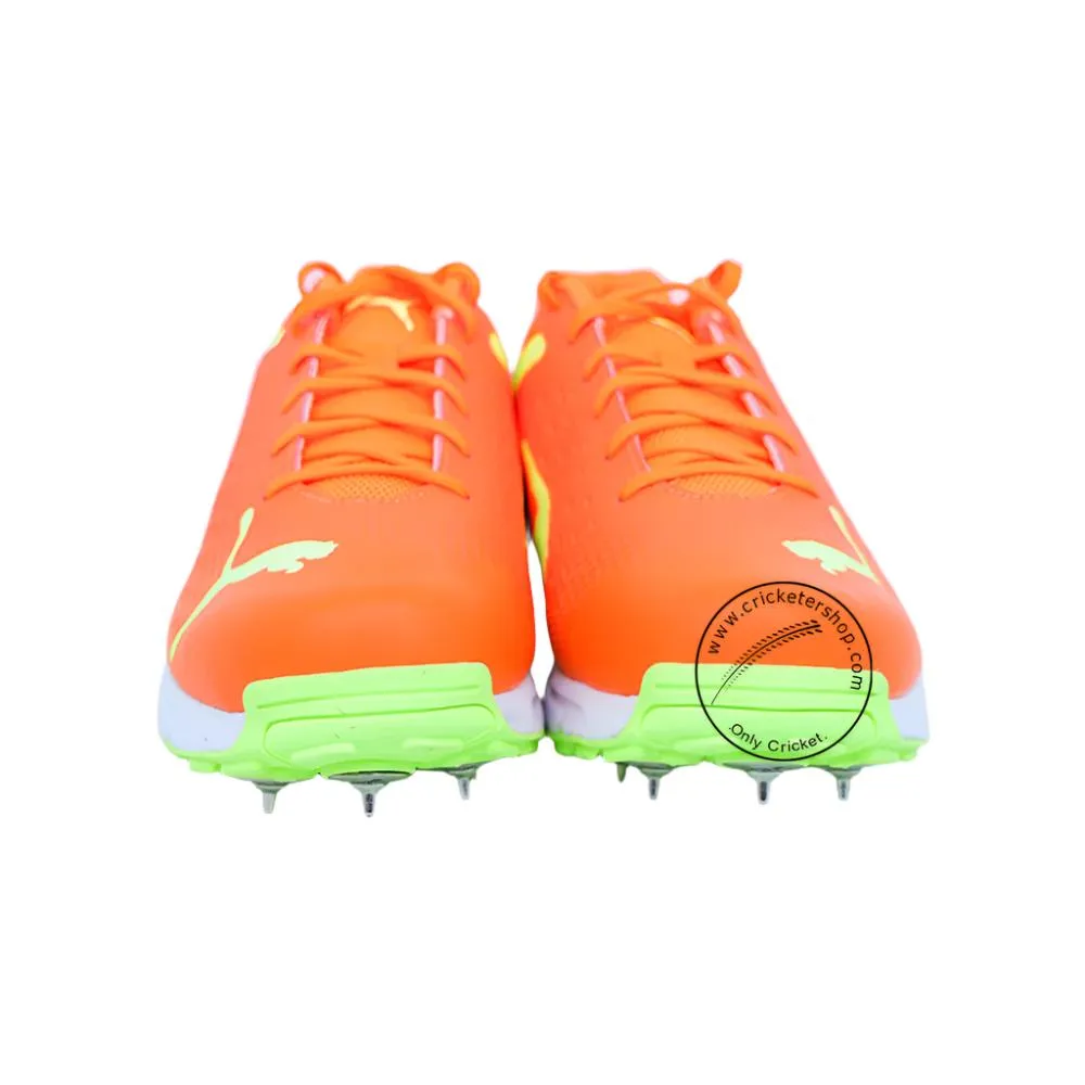 Puma 22 FH 10729902 Cricket Spike Shoes Orange Lime Size