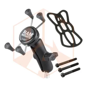 RAM Motorcycle Handlebar Clamp Mount with Universal X-Grip® Phone Holder