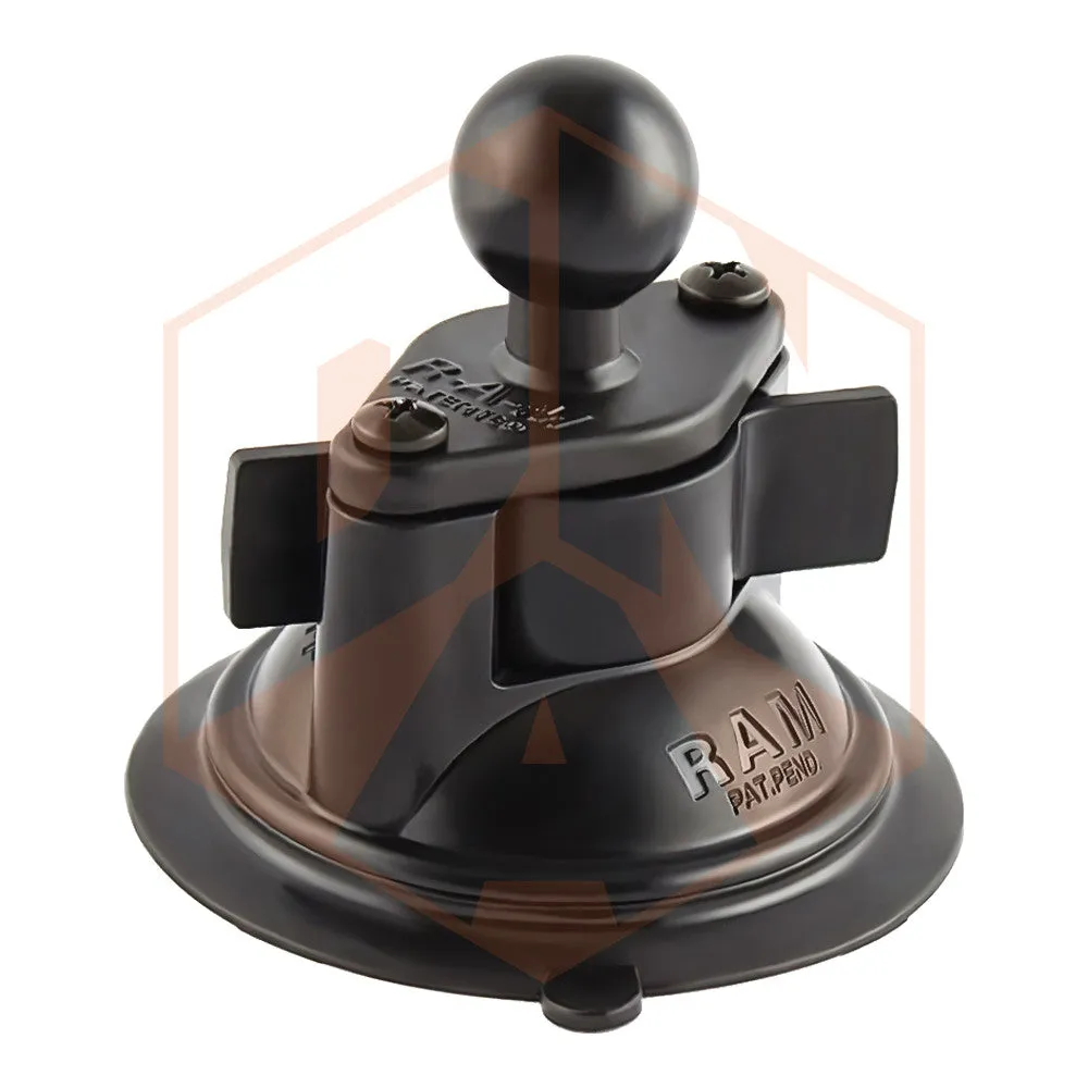 RAM Twist Lock Suction Cup Mount with Double Socket Arm & Universal X-Grip® Phone Cradle