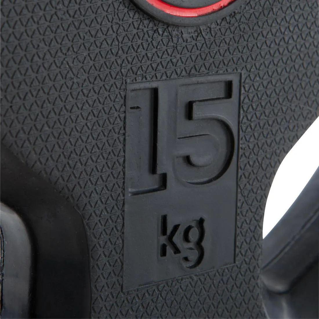 Rubber Weight Disc with Handles 28mm - 15kg