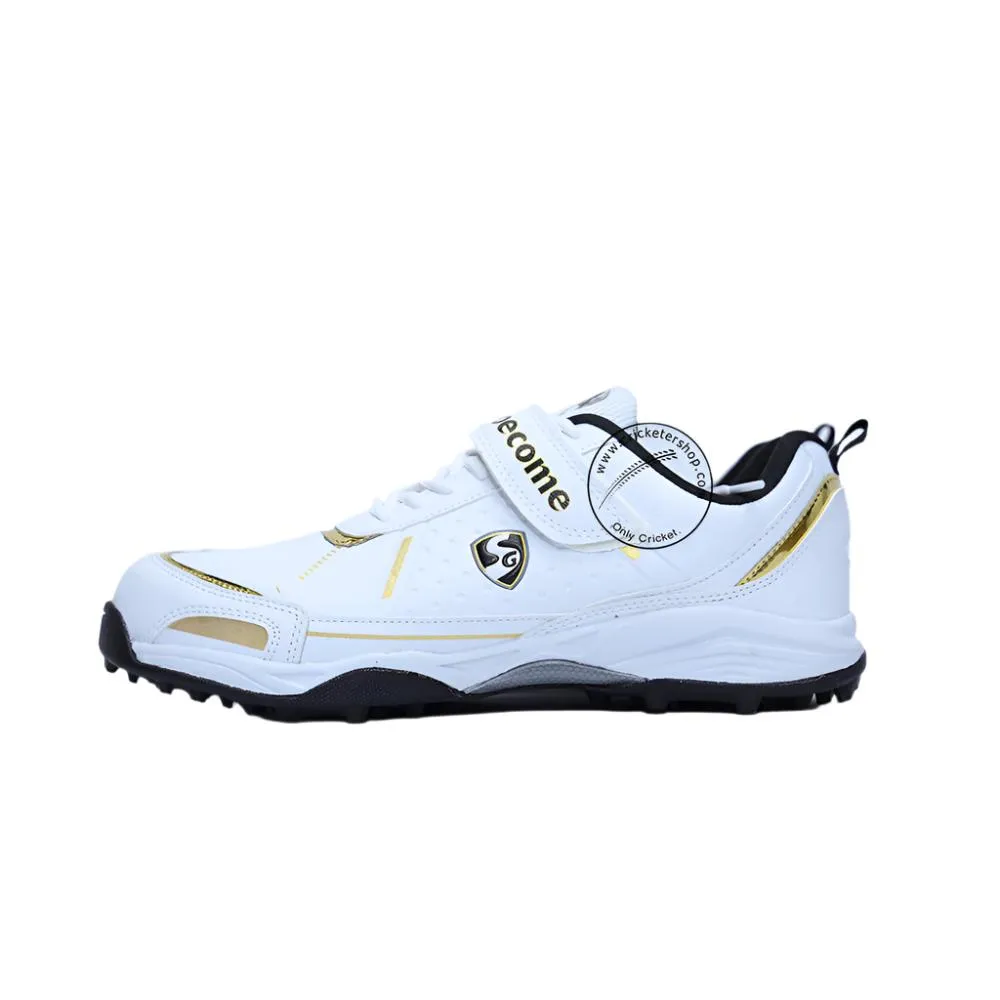 SG Century 5.0 Cricket Shoes Colour White Gold Black