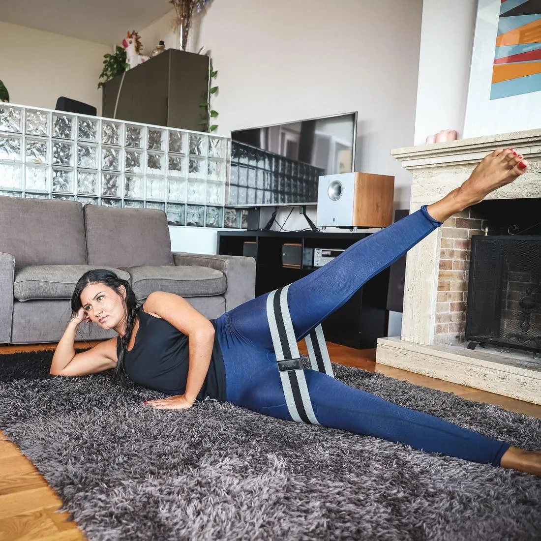 Strength Training Resistance Band Glute Band - Hard