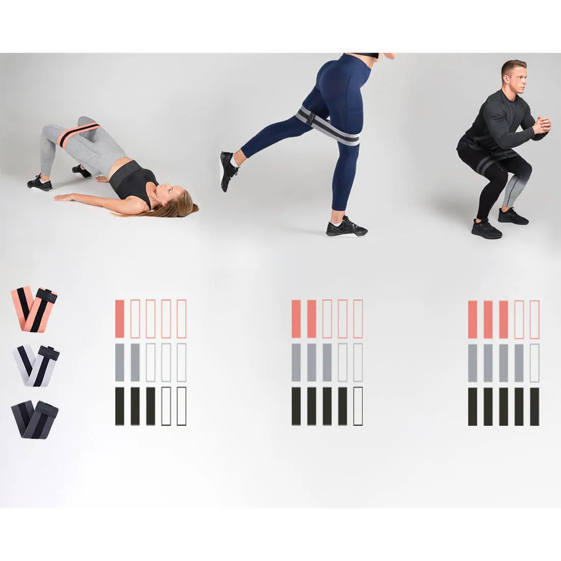 Strength Training Resistance Band Glute Band - Hard