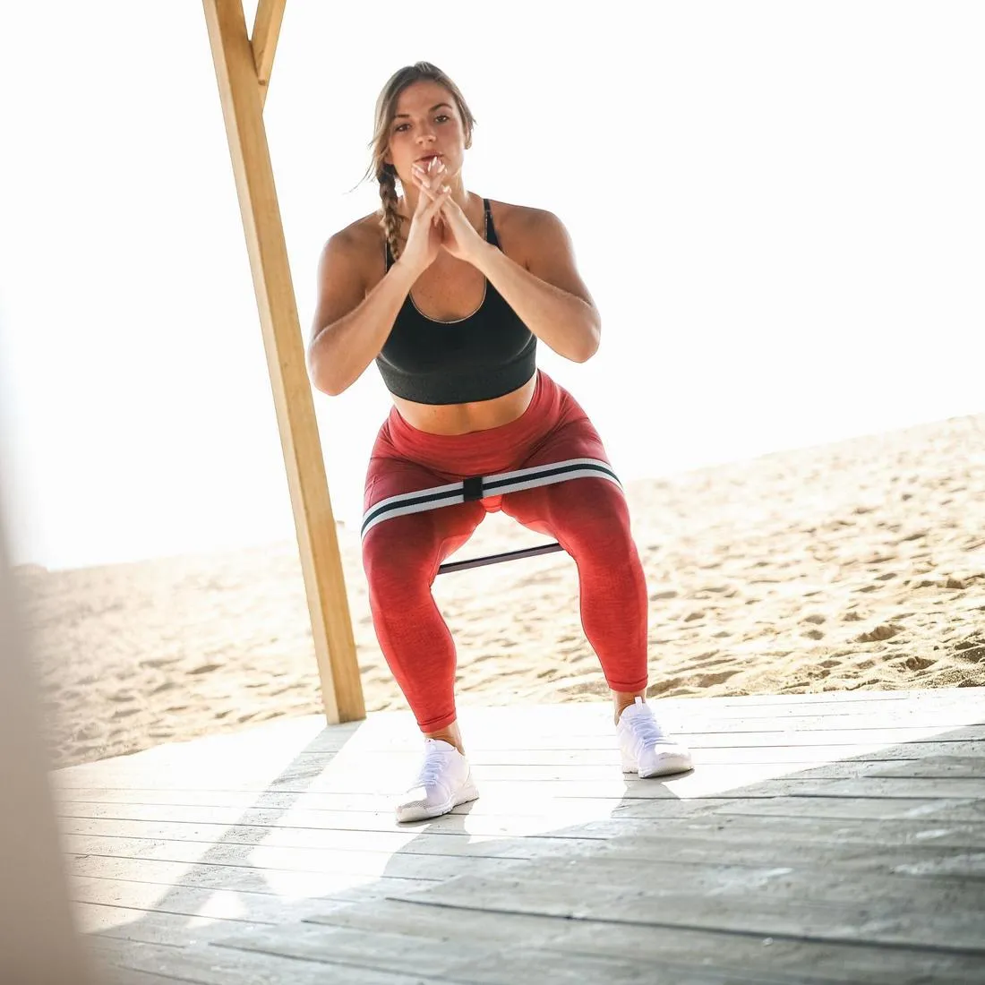 Strength Training Resistance Band Glute Band - Hard