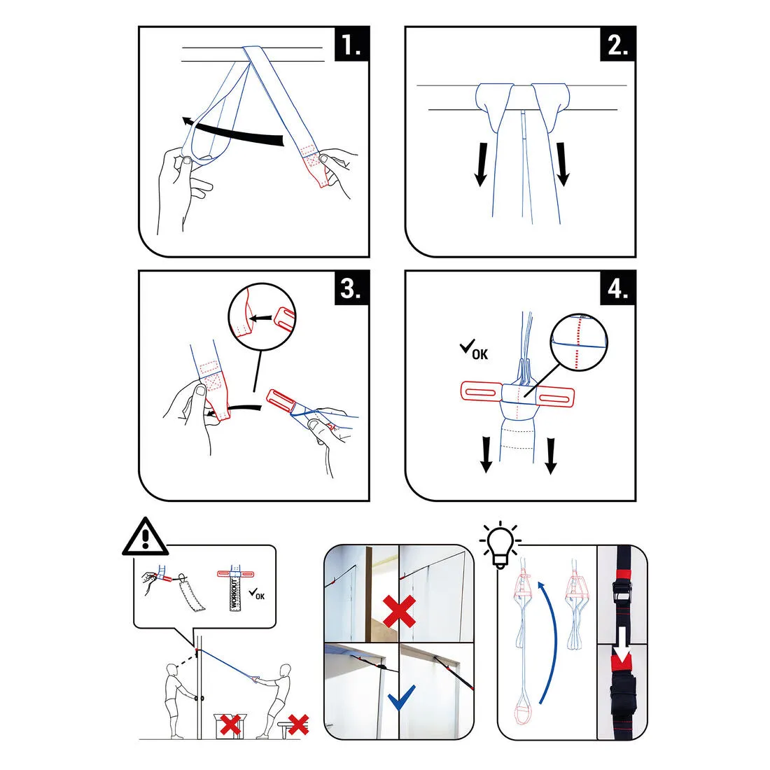Suspension Trainer - Blue/Red