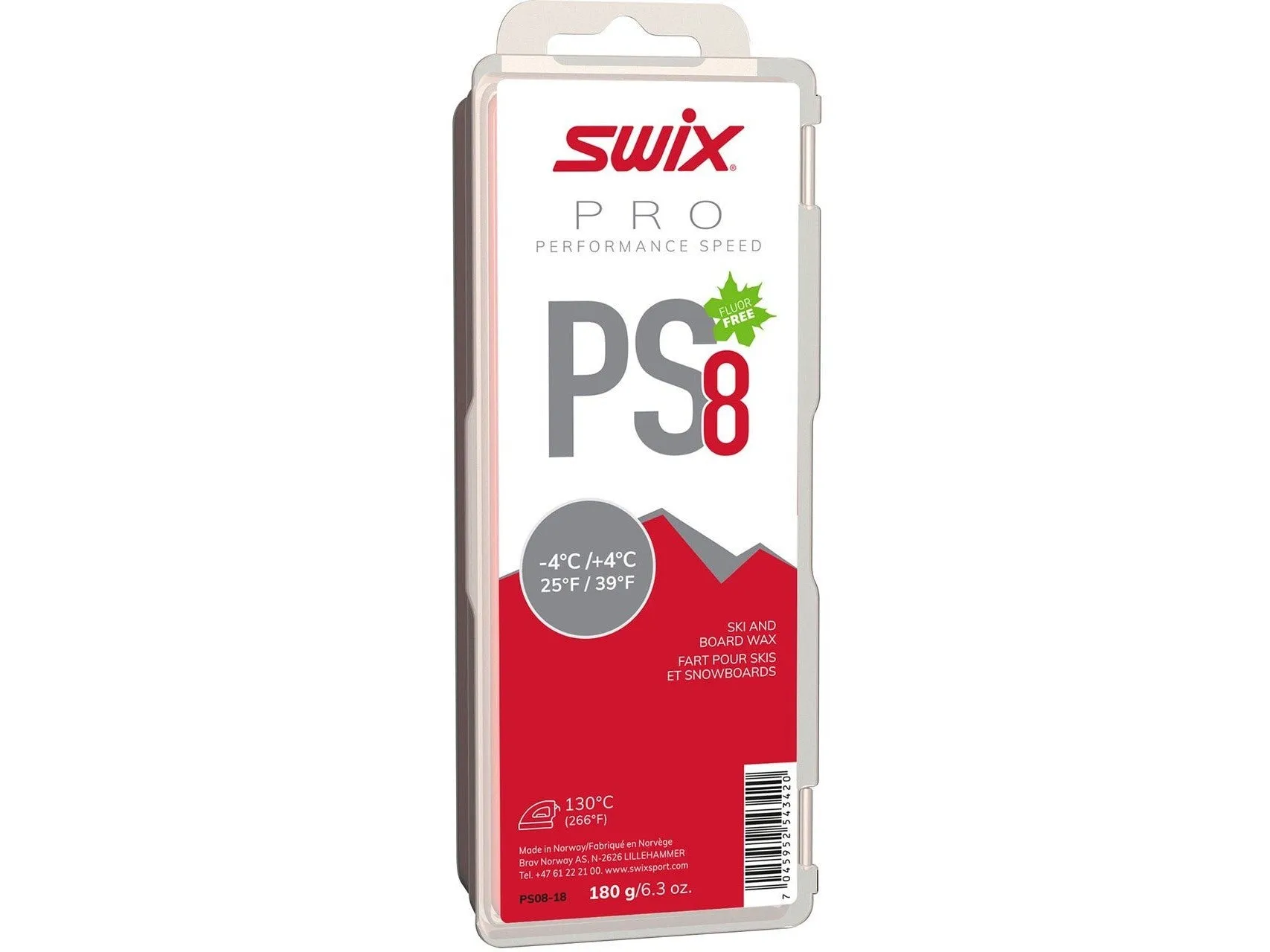 SWIX PS8 Red Wax - 180g