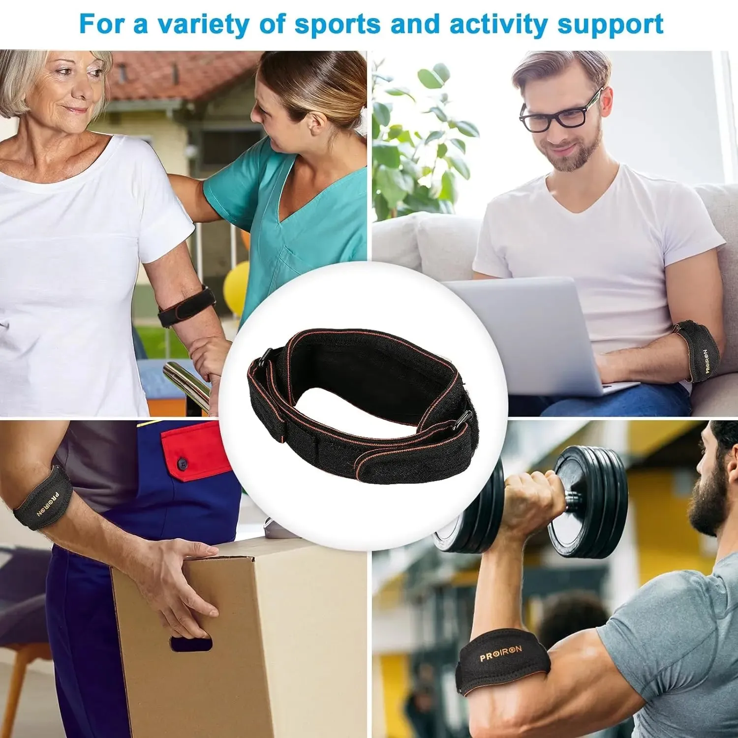 Tennis Elbow Support Strap - Single/Double Pack