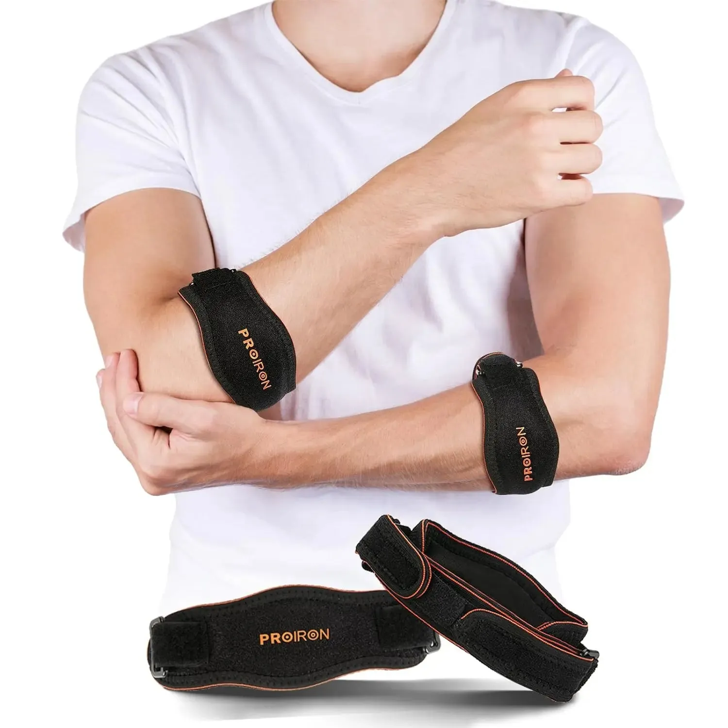 Tennis Elbow Support Strap - Single/Double Pack