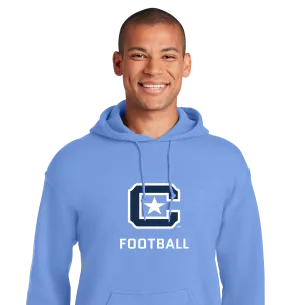 The Citadel Block C Star logo, Sports - Football,  Heavy Blend™ Hooded Unisex Sweatshirt