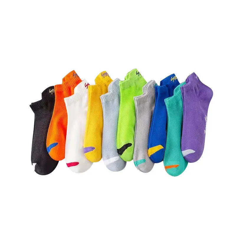 Thin Deodorant Low-top Mesh Style For Sports Sweat-proof Socks
