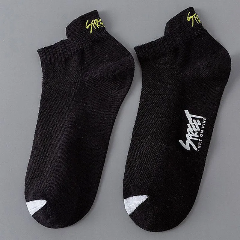 Thin Deodorant Low-top Mesh Style For Sports Sweat-proof Socks