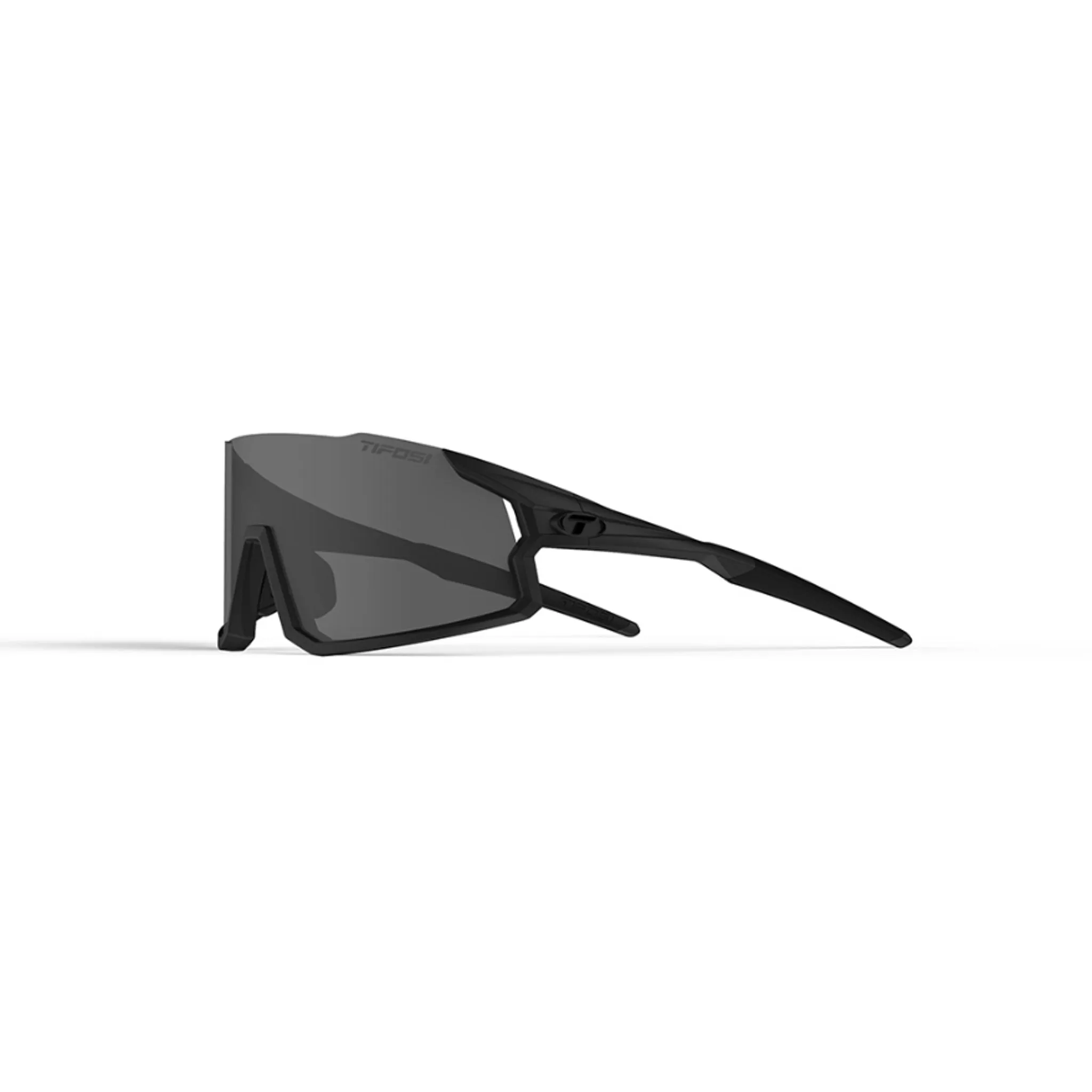 Tifosi Stash Sunglasses Blackout with Smoke, Red and Clear Lens