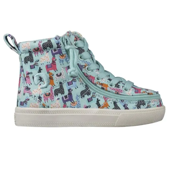Toddler Mint Llama Billy Classic Lace Highs