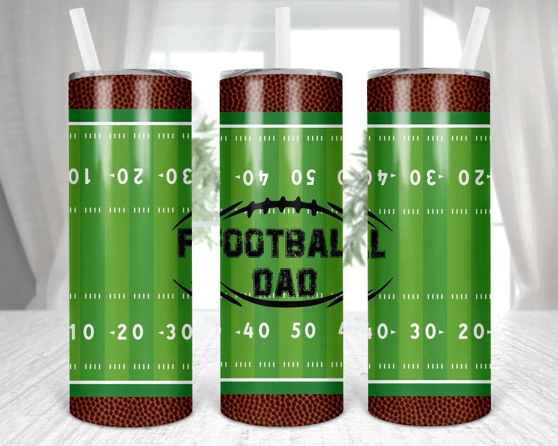 Tumbler- Football Dad, Football Mom