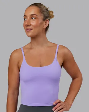 Twist Shelf Bra Tank - Violet Ray