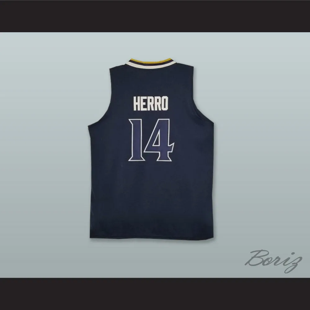 Tyler Herro 14 Whitnall High School Falcons Navy Blue Basketball Jersey