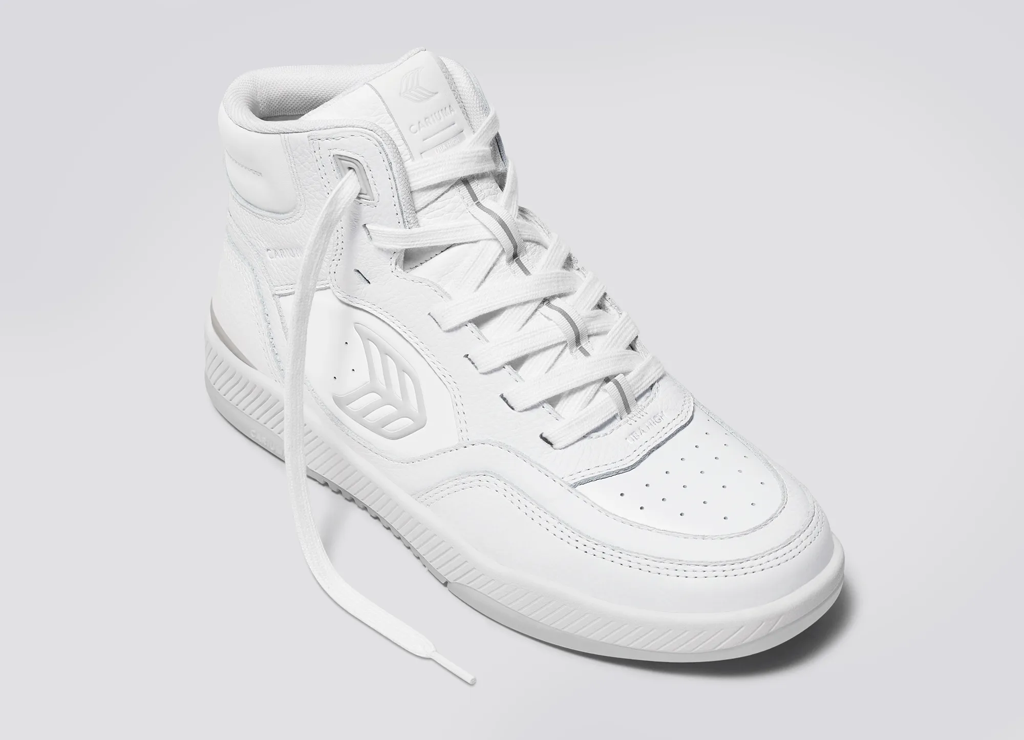 UBA High White Premium Leather Ice Logo Sneaker Men