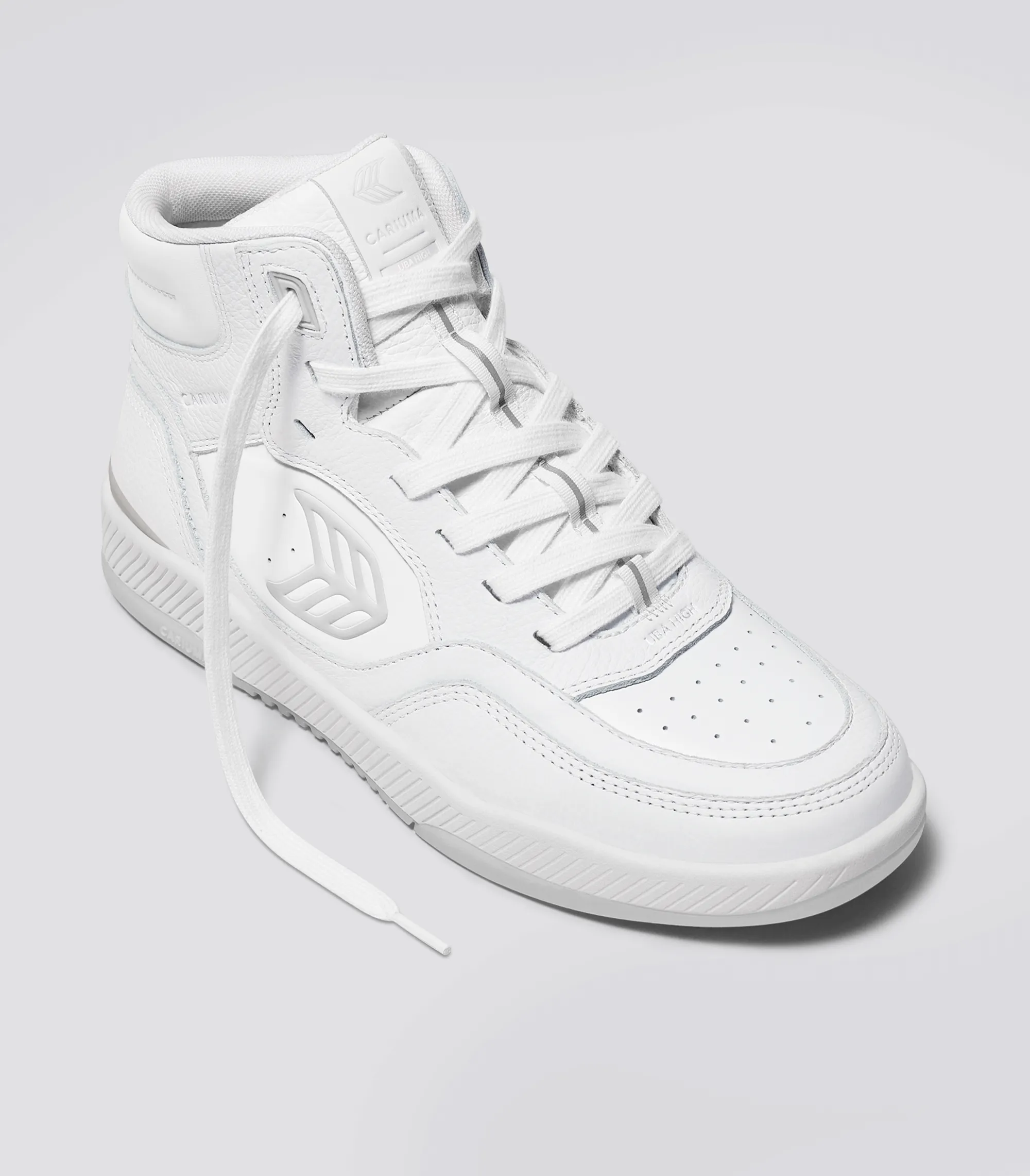 UBA High White Premium Leather Ice Logo Sneaker Men
