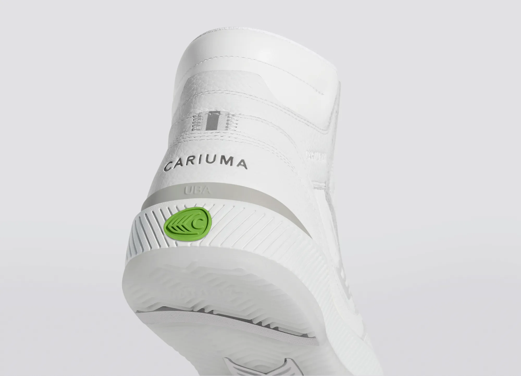 UBA High White Premium Leather Ice Logo Sneaker Men