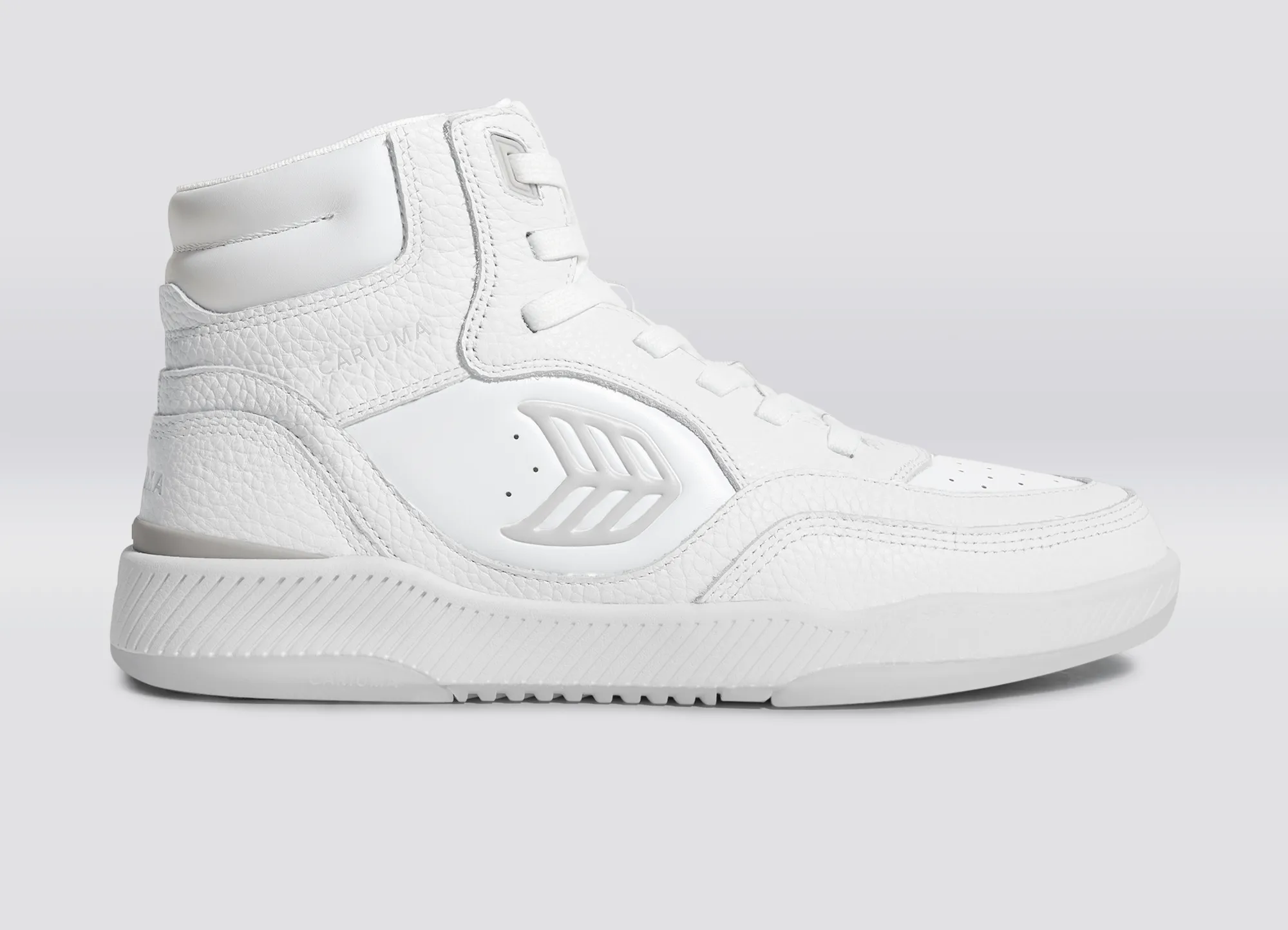 UBA High White Premium Leather Ice Logo Sneaker Men