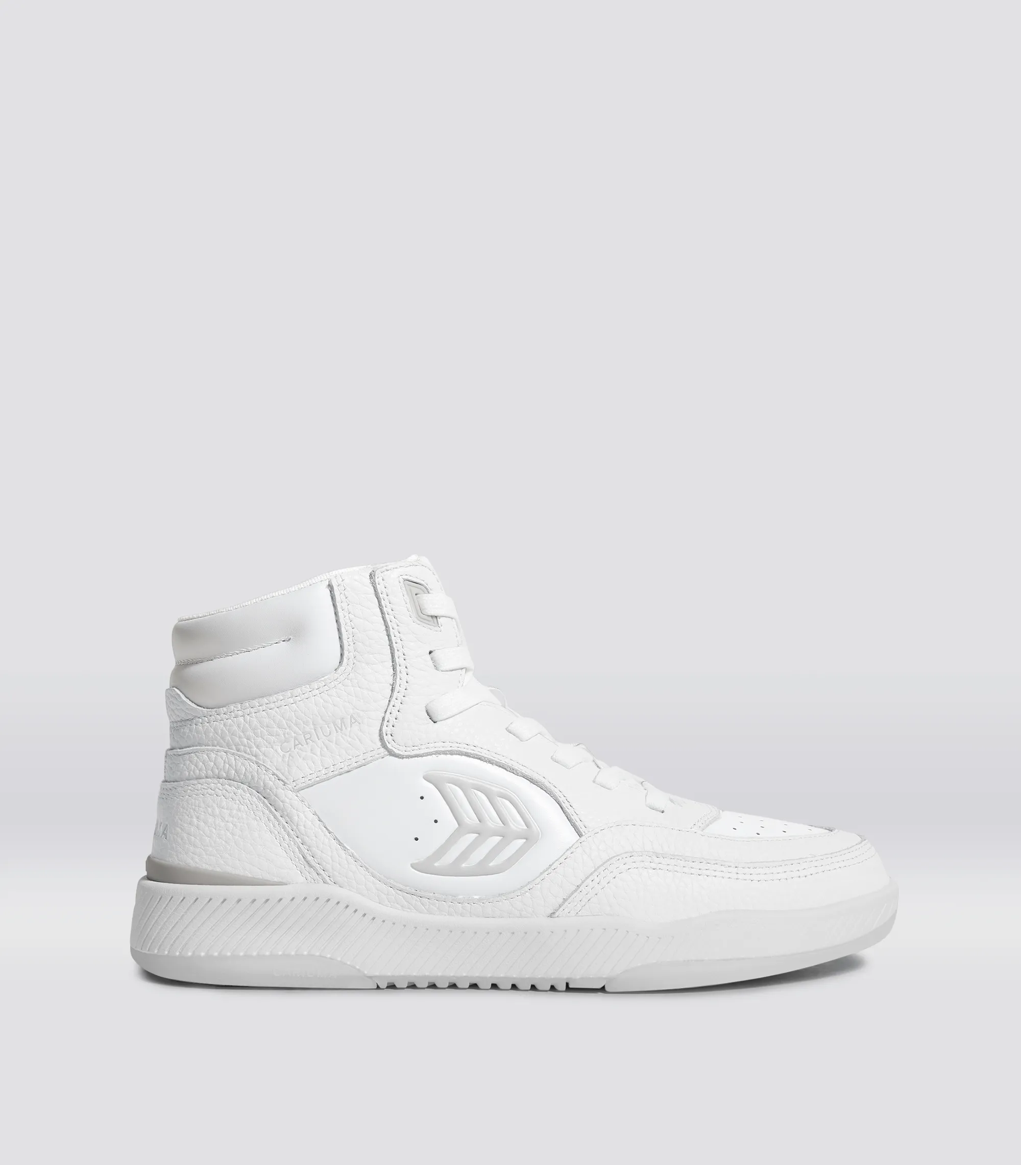 UBA High White Premium Leather Ice Logo Sneaker Men