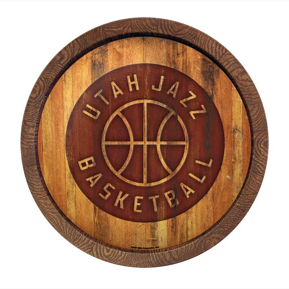 Utah Jazz: Logo - "Faux" Barrel Top Sign