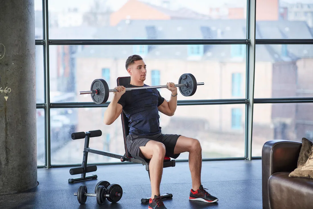 Weight Training Dumbbells and Bars Kit 50 kg
