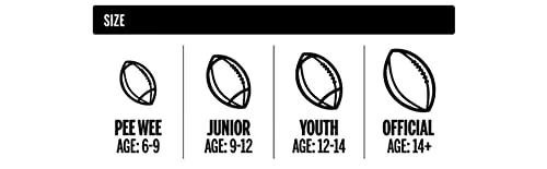 Wilson WTF1414PT NFL MVP Junior Football w/Pump & Tee