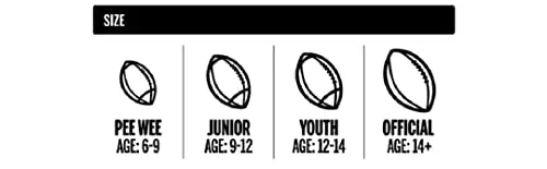 Wilson WTF1414PT NFL MVP Junior Football w/Pump & Tee
