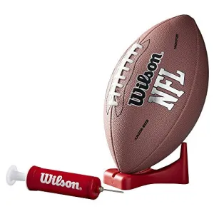Wilson WTF1414PT NFL MVP Junior Football w/Pump & Tee