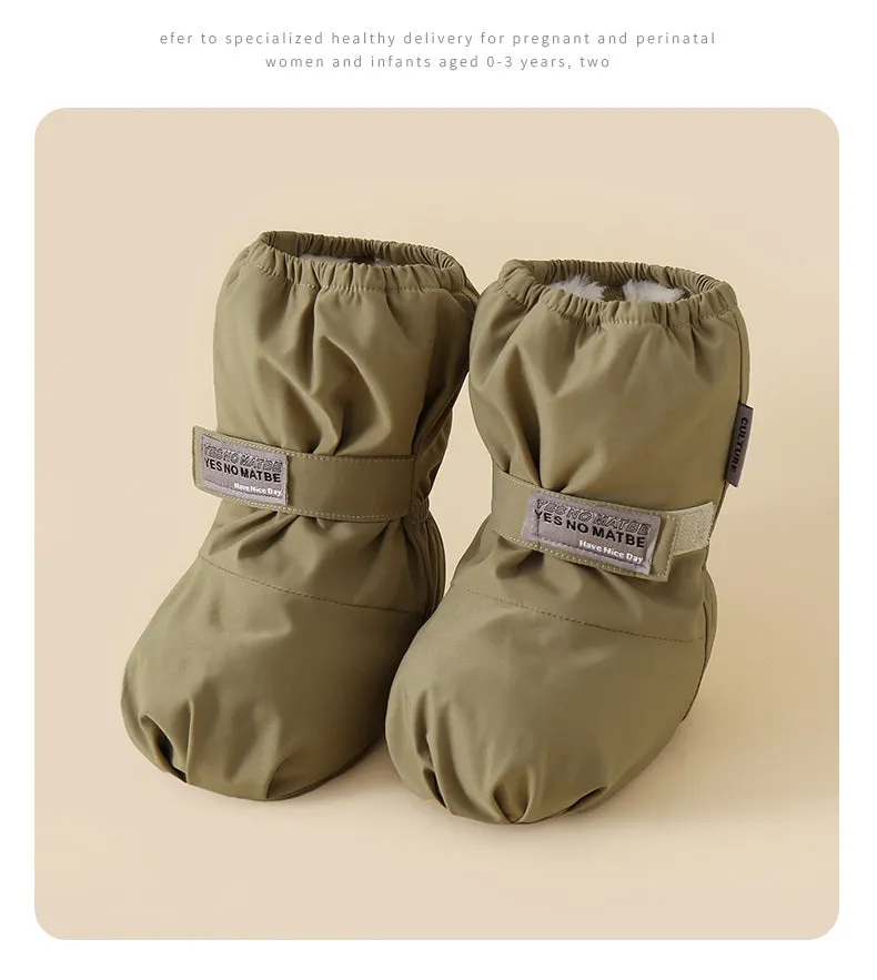 Winter baby infant shoes and socks two-in-one splash-proof comfortable cotton shoes