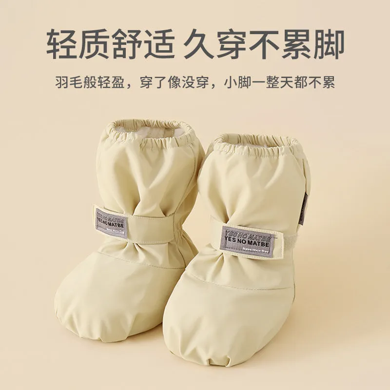 Winter baby infant shoes and socks two-in-one splash-proof comfortable cotton shoes