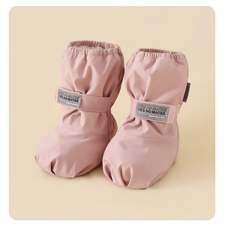 Winter baby infant shoes and socks two-in-one splash-proof comfortable cotton shoes
