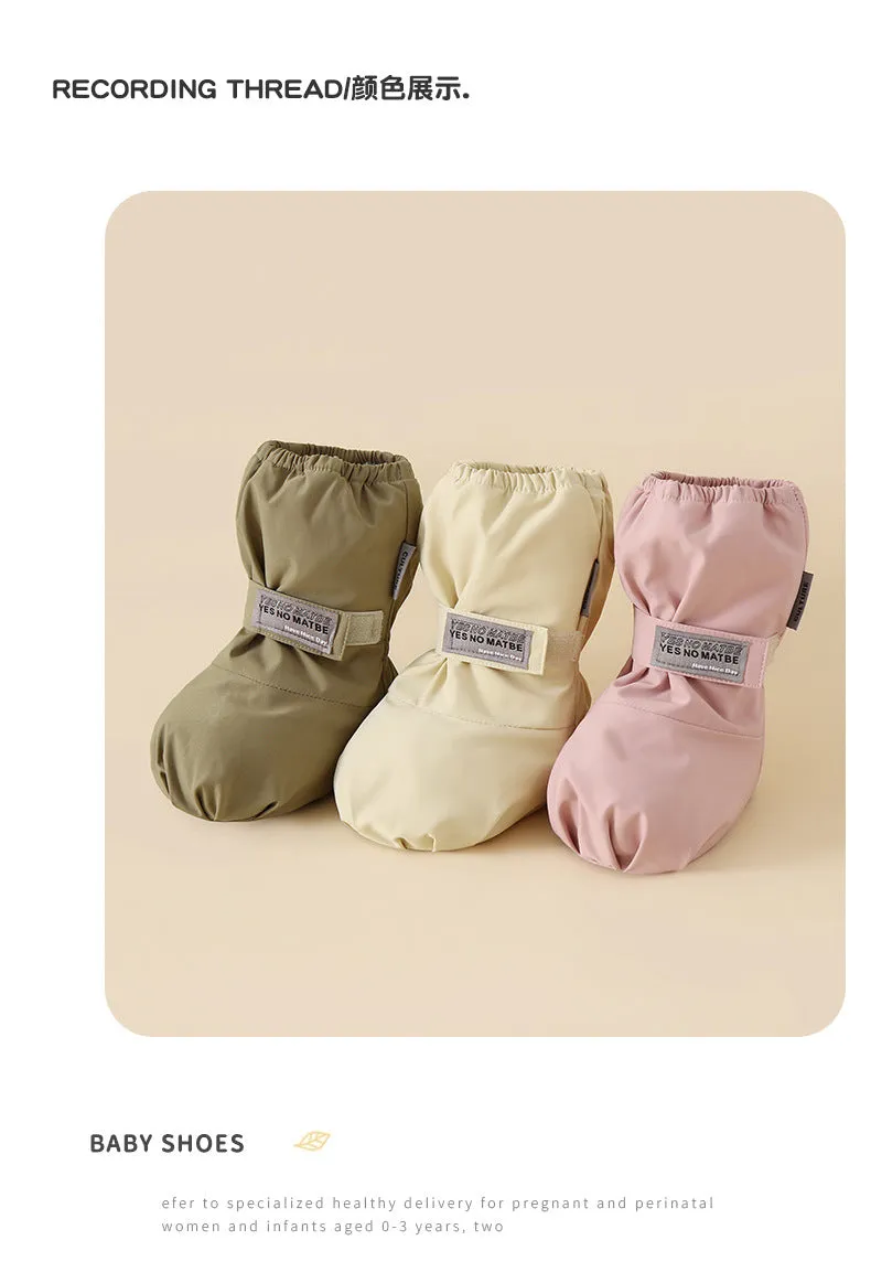 Winter baby infant shoes and socks two-in-one splash-proof comfortable cotton shoes