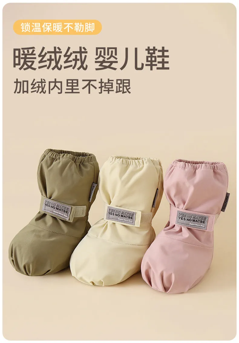 Winter baby infant shoes and socks two-in-one splash-proof comfortable cotton shoes
