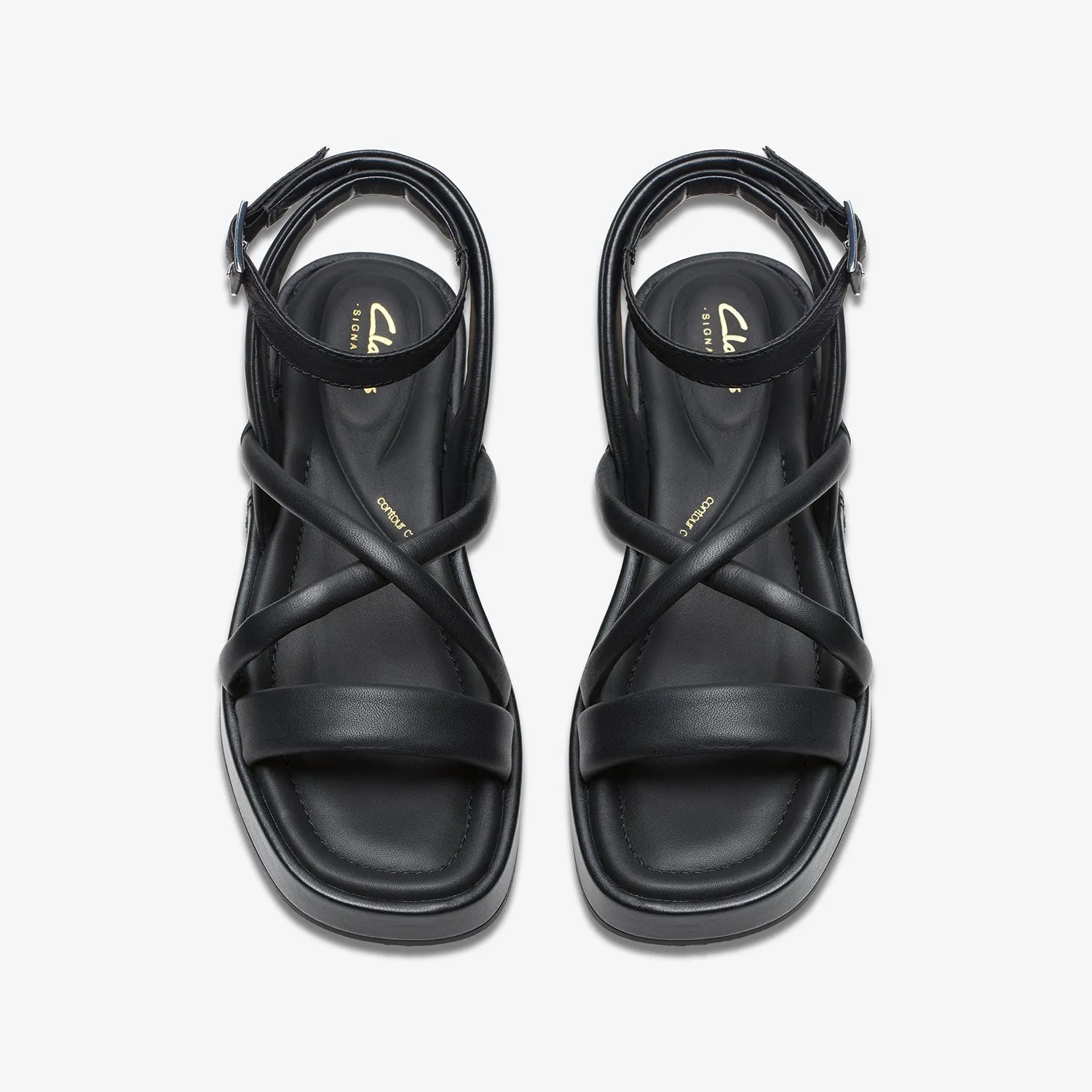 Womens - Alda Cross Black Leather