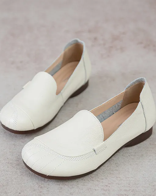 Women's Genuine Leather Soft Sole Non-slip Comfortable Flat Shoes