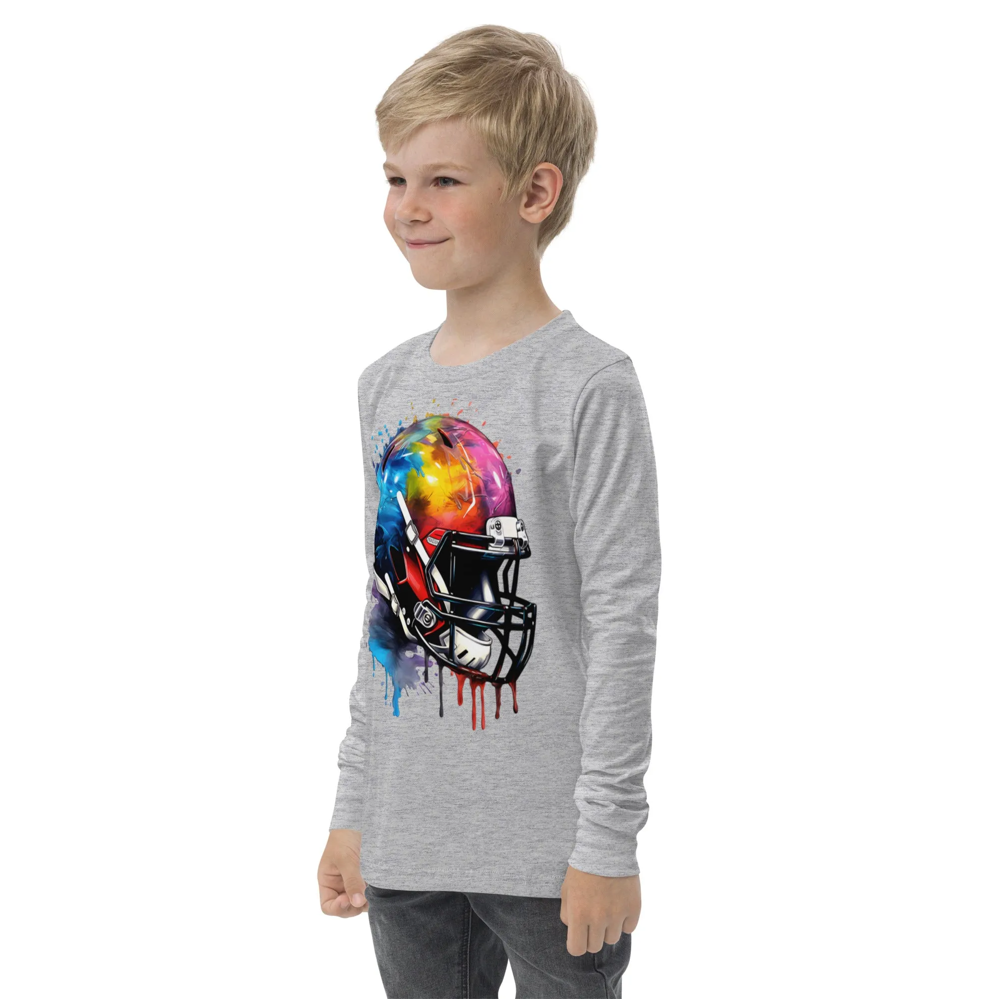 Youth long sleeve tee, Football tee, gift idea