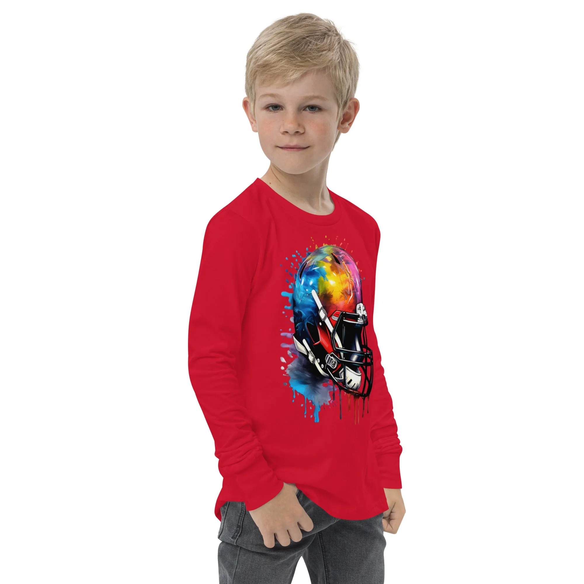 Youth long sleeve tee, Football tee, gift idea